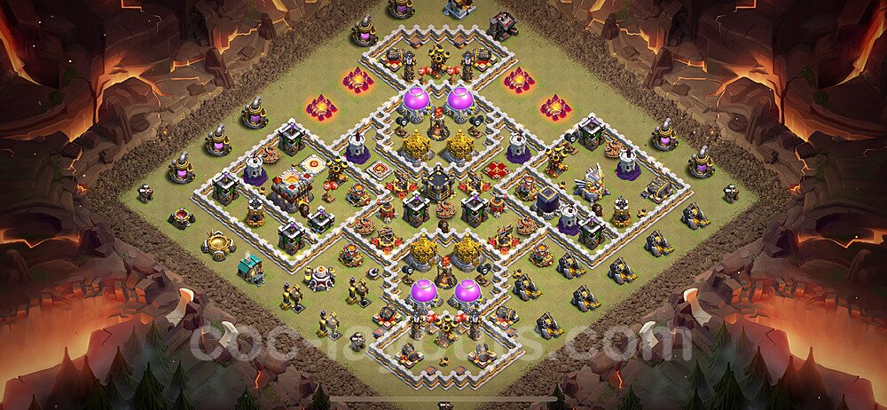 TH11 Solid Defense Base – Award-Winning War Layout CoC 2026