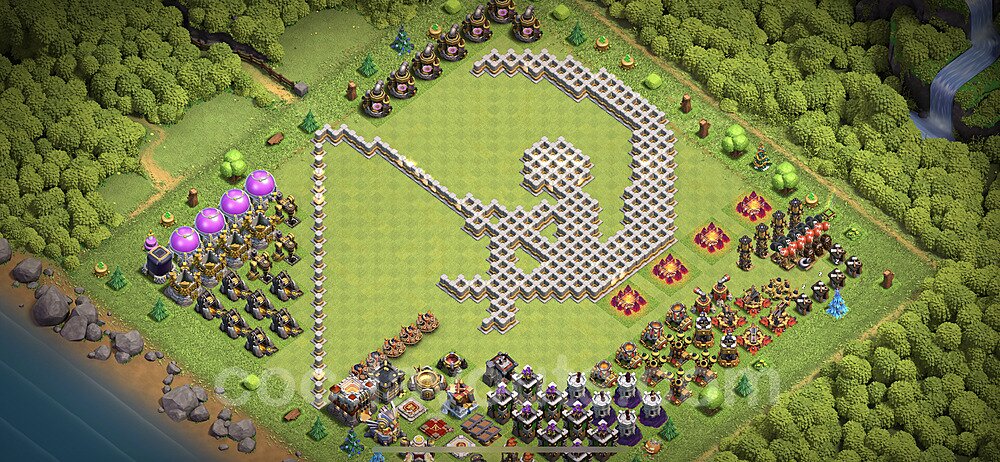 TH11 War Village Layout β Solid Defense Ranked Design 2026
