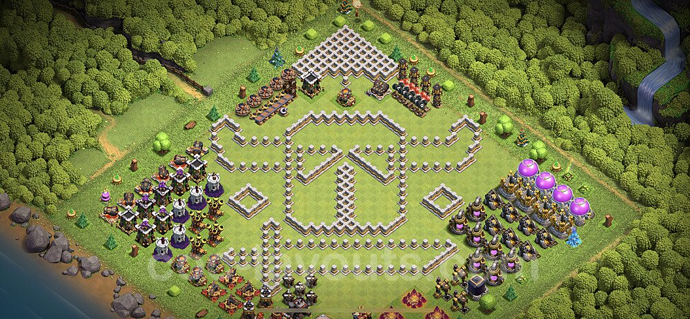 War Base Layout TH11 – Solid Defense Defensive Strategy 2025