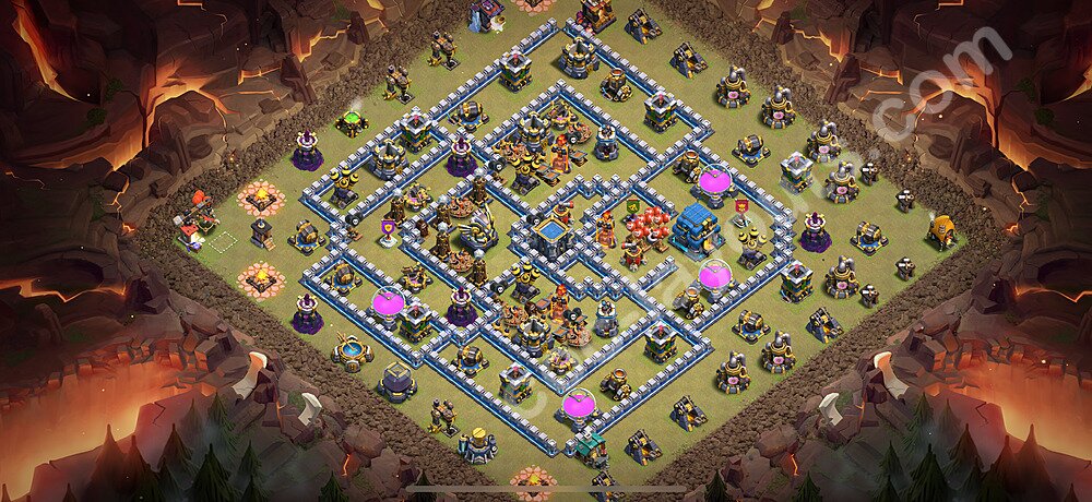 Anti Everything Layout for TH12 – Proven War Base CoC 2026