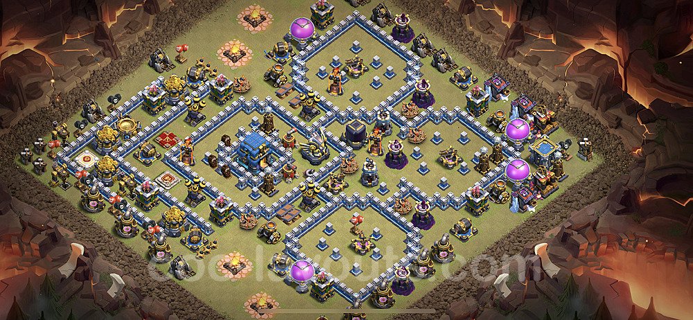 Anti Everything Layout for TH12 – Proven War Base CoC 2026
