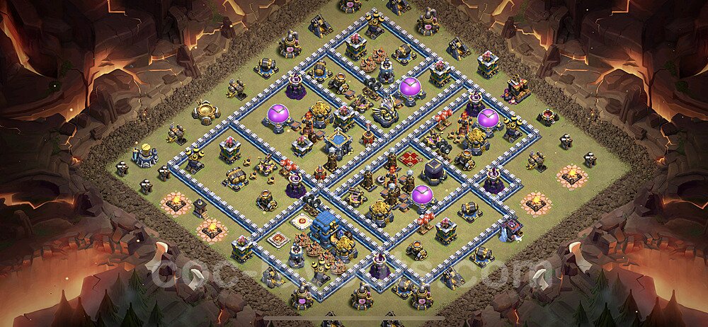 Best TH12 War Base – Anti Everything Plan 2025