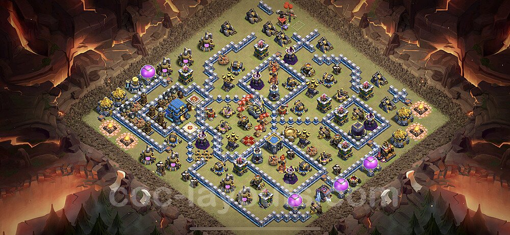 Best TH12 War Base – Anti Everything Plan 2026