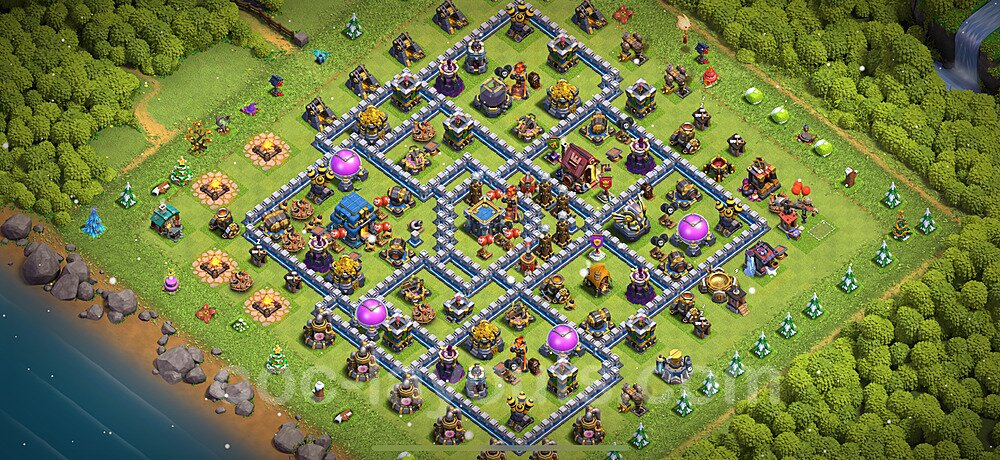 Clash of Clans TH12 Farming Base – Anti 3-Star Design Season 2026