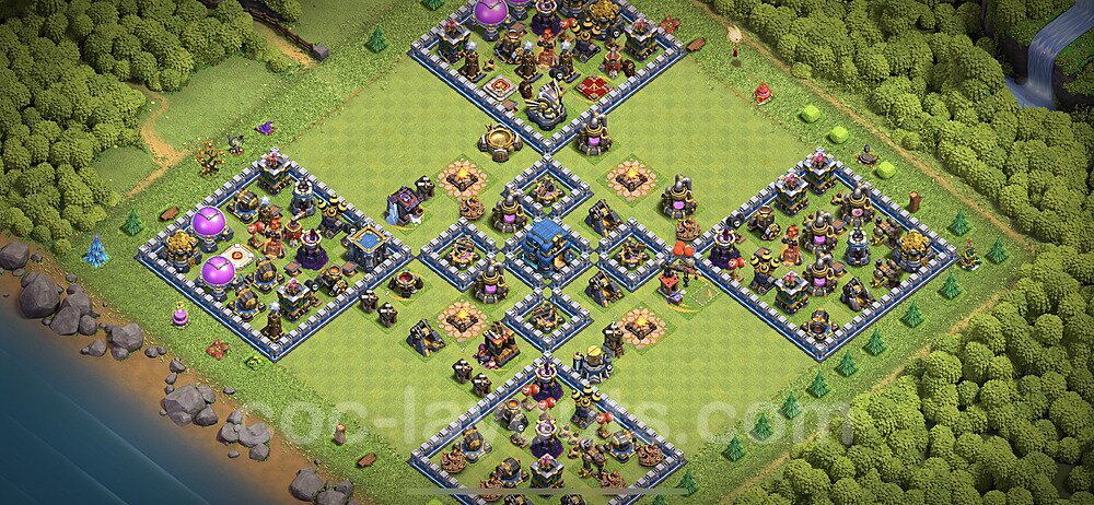 Dominate with This TH12 Hybrid Base – Resource Protection 2025