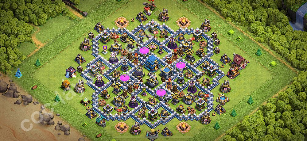 Farming Base Layout TH12 – Anti 3-Star Defensive Strategy Season 2026