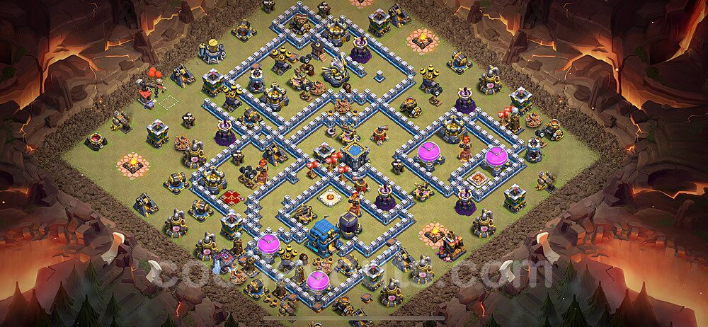 High Win-Rate TH12 Hybrid Base – Hybrid Defense Layout Updated 2026