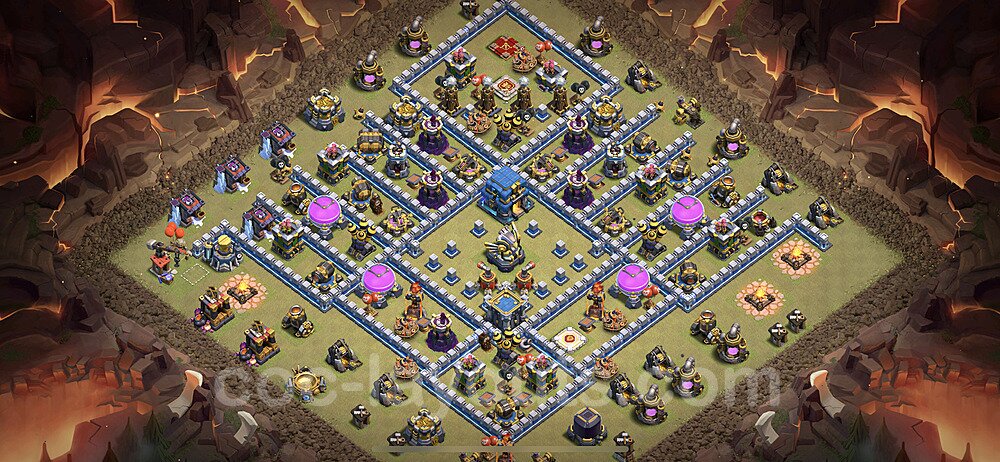 High Win-Rate TH12 War Base – Anti Everything Layout CoC 2026