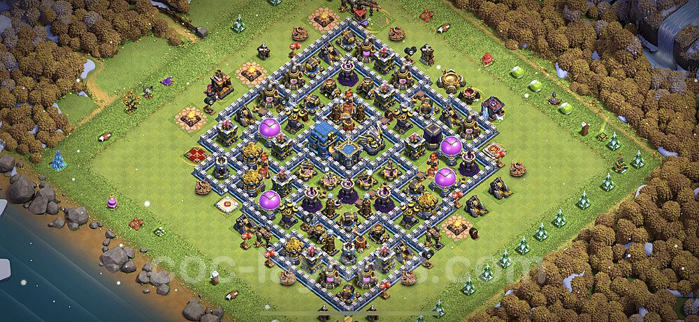 High Win-Rate TH12 War Base β Anti Everything Layout Updated 2026