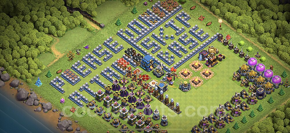 High Win-Rate TH12 War Base – Solid Defense Layout Season 2026