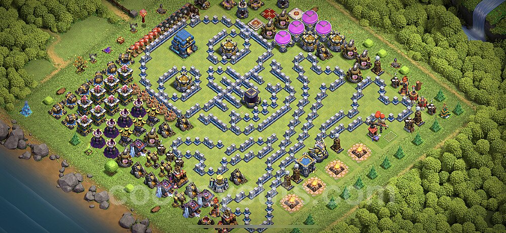High Win-Rate TH12 War Base – Solid Defense Layout Updated 2026
