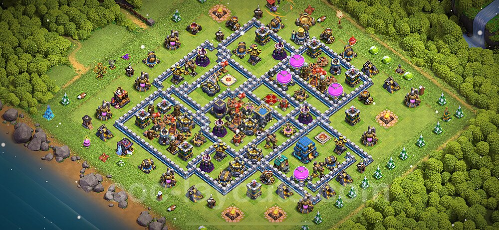 Meta TH12 Farming Base – Anti 3-Star Updated CoC 2026