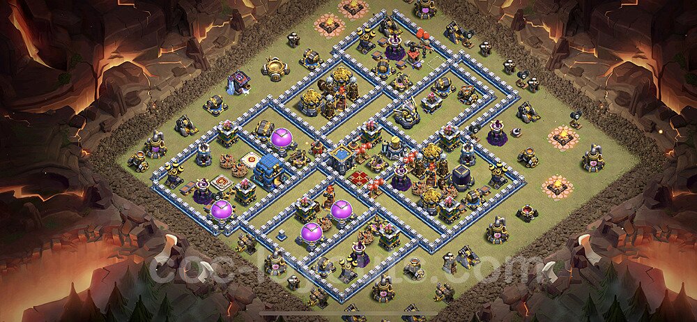 New TH12 War Base – Solid Defense Design & Copy Link 2025