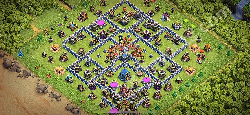 Optimized TH12 Base – Legend League Trophy Plan Season 2026