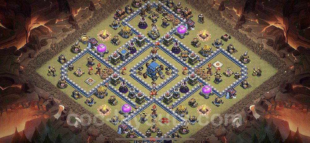 Pro TH12 War Design – Anti Air Base Link 2026