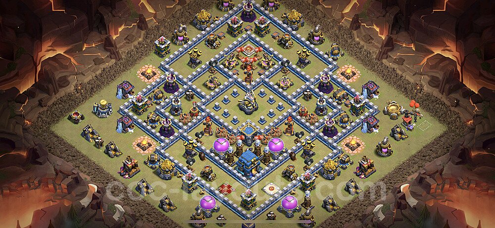 Ranked TH12 War Base – Anti Air with Link 2026
