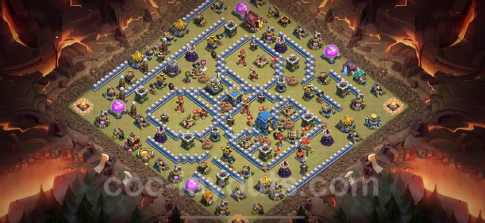 Solid Defense Layout for TH12 – Proven War Base CoC 2026