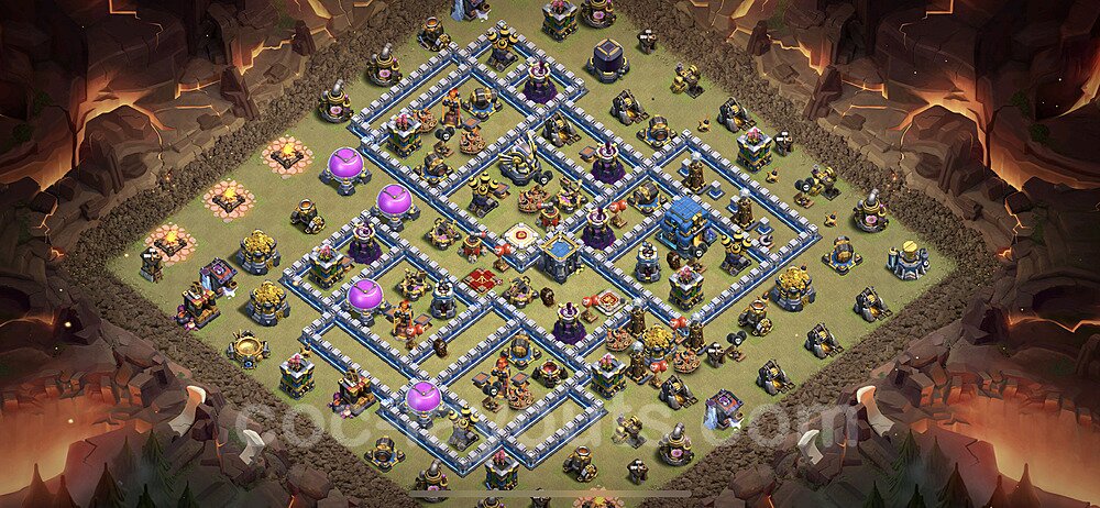 Solid Defense TH12 Base Layout | Best War Design Updated 2026