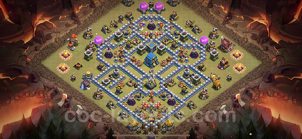 Solid Defense War Base for TH12 β Instant Copy Link CoC 2026