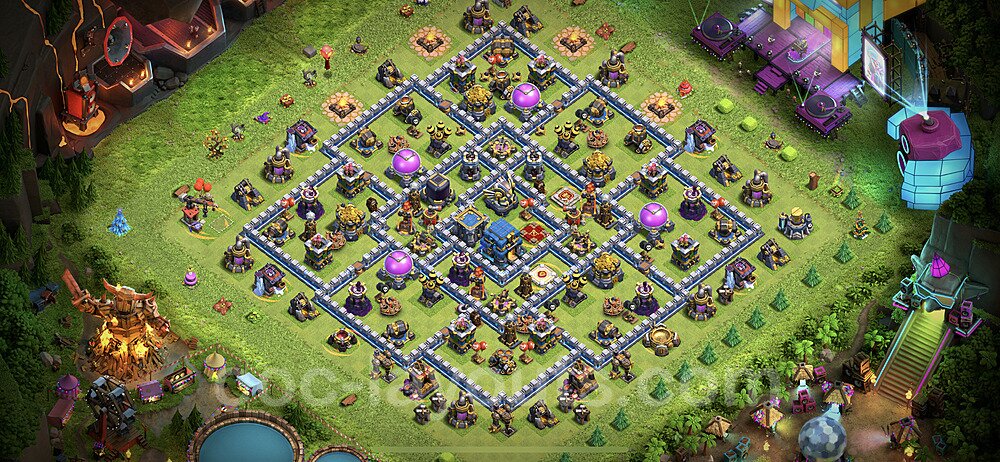 Strongest TH12 Farming Base – Anti 2-Star Guide Updated 2026