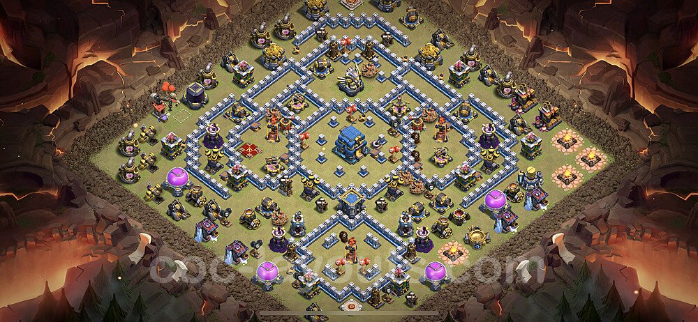 Strongest TH12 War Base – Anti Air Guide 2025