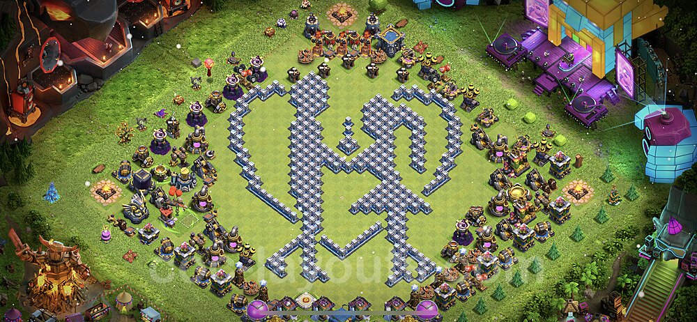 Strongest TH12 War Base – Solid Defense Guide 2025