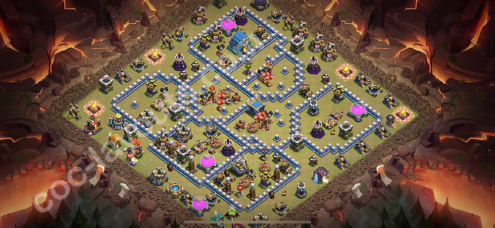 TH12 Anti 3-Star Base – Competitive War Layout Season 2026