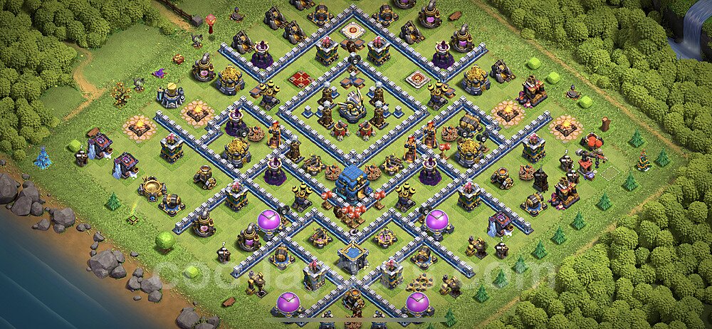 TH12 Anti Everything Base β Award-Winning War Layout CoC 2026
