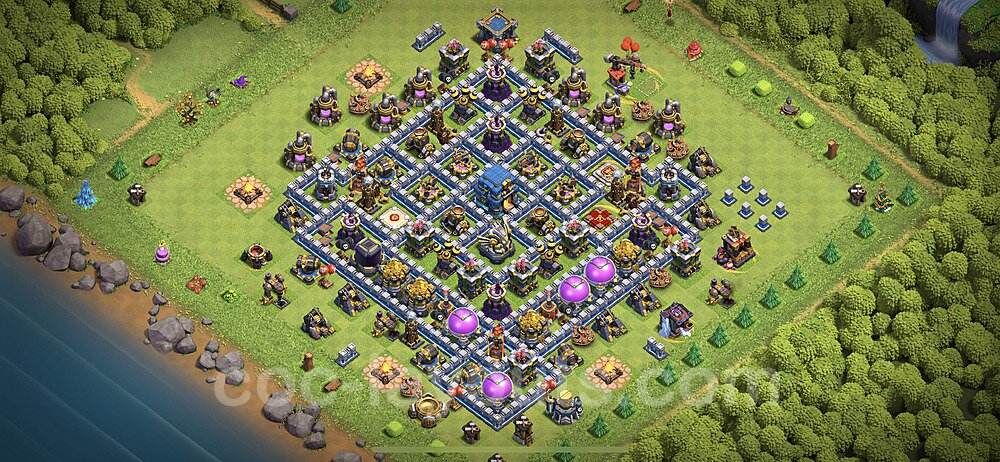 TH12 Base with Copy Link – Anti Everything Farming Layout Season 2026