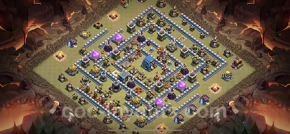 TH12 Defensive War Layout – Anti Air with Link 2026