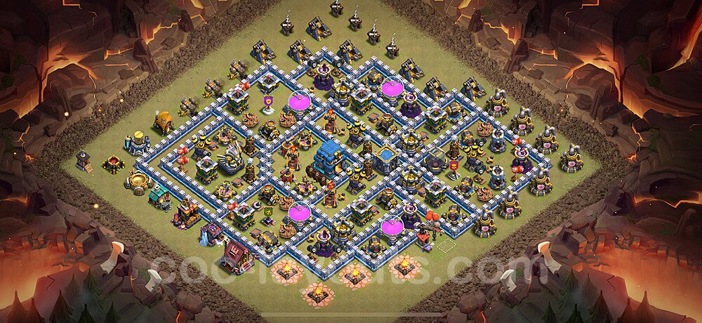 TH12 Hybrid Base Plan – Hybrid Defense with Base Link 2026