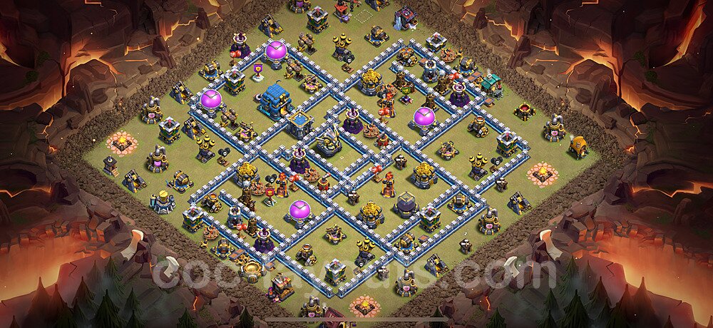 TH12 Hybrid Defense Base Design β Top Hybrid Layout Season 2026