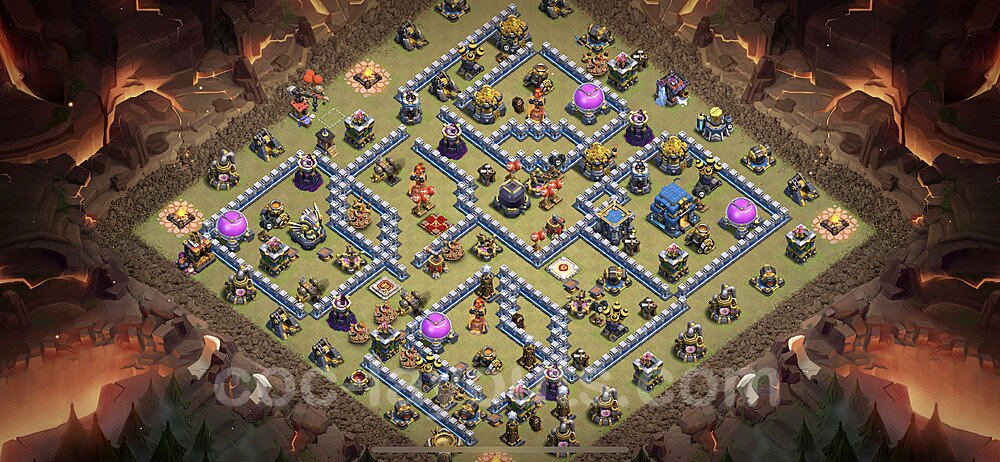 TH12 Hybrid Defense Base Design β Top Hybrid Layout Updated 2026