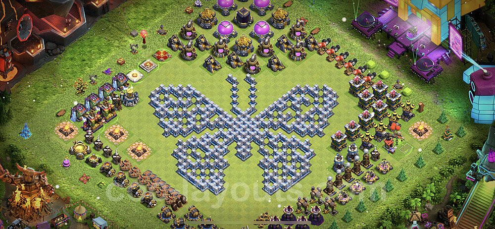 TH12 Solid Defense War Layout – Copy Link Included Updated 2026
