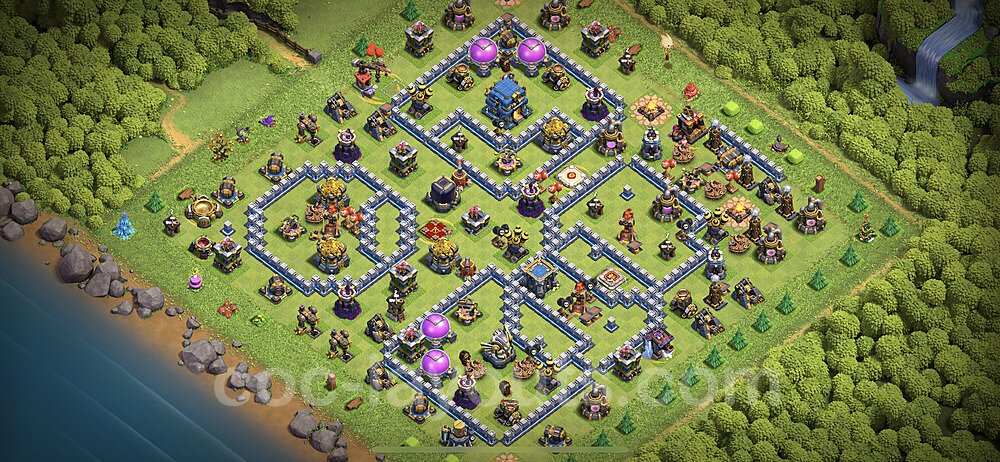 TH12 War Base Blueprint β Anti Everything Edition 2025