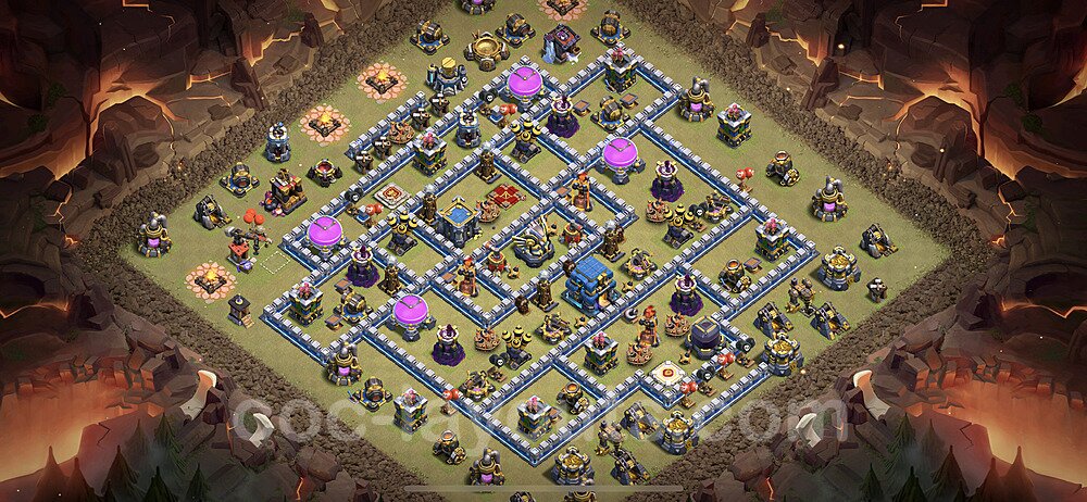 TH12 War Base Plan – Anti Everything with Base Link CoC 2026