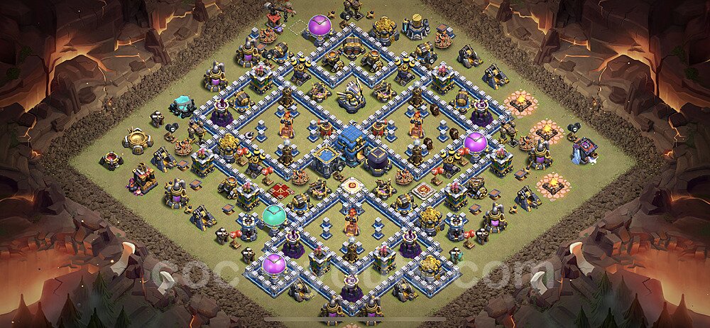 TH12 War Setup – Solid Defense Defensive Layout Updated 2026