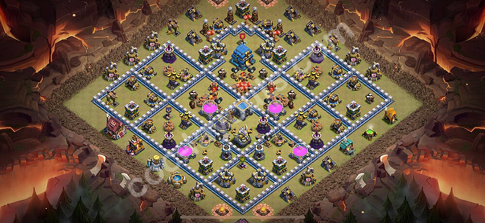 Top Rated TH12 Base β Anti Everything War Design CoC 2026