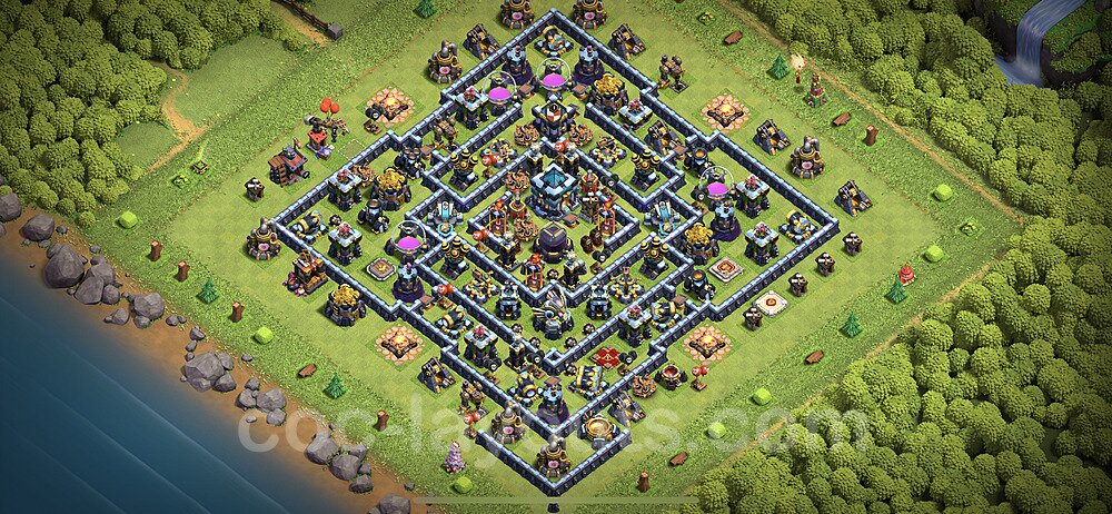 Best TH13 Hybrid Base – Resource Protection Plan CoC 2026