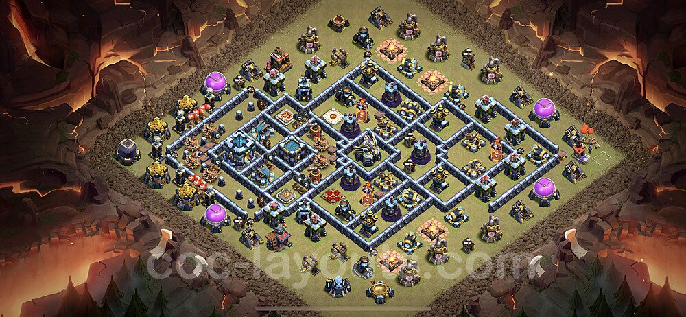 Best TH13 War Base – Anti Everything Plan 2025