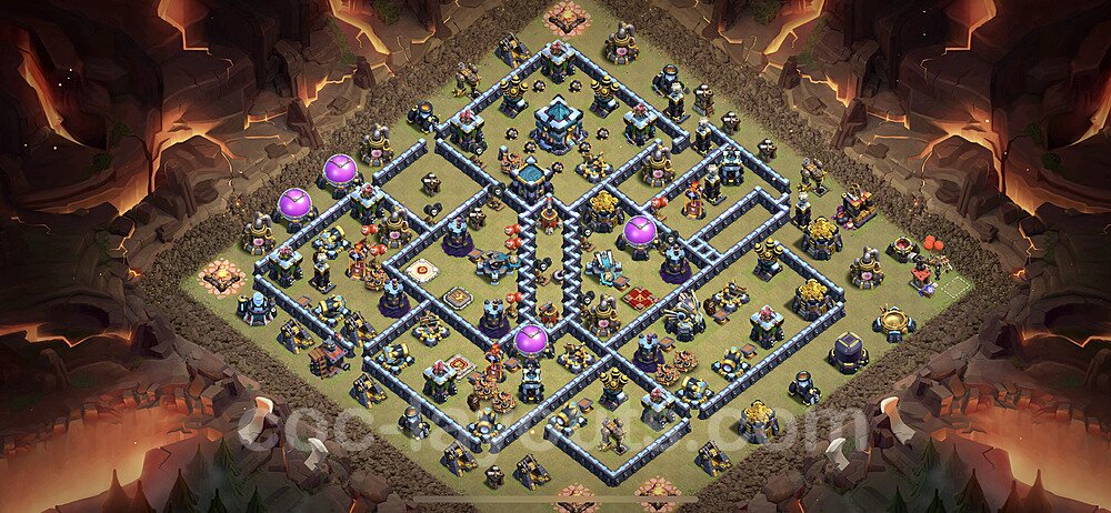 Best TH13 War Base – Anti Everything Plan CoC 2026