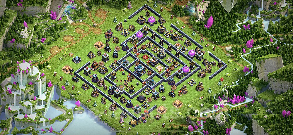 Clash of Clans TH13 Hybrid Base – Anti 3-Star Design CoC 2026