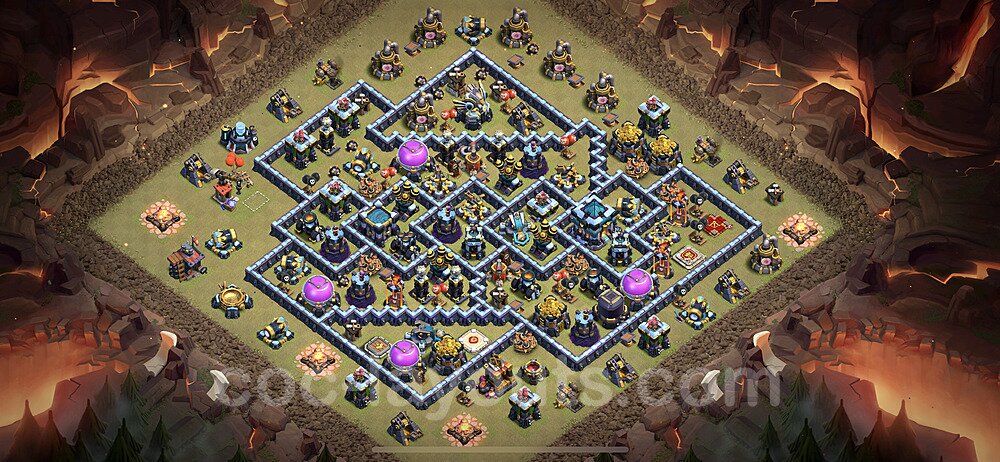 Clash of Clans TH13 War Base – Anti Air Design CoC 2026