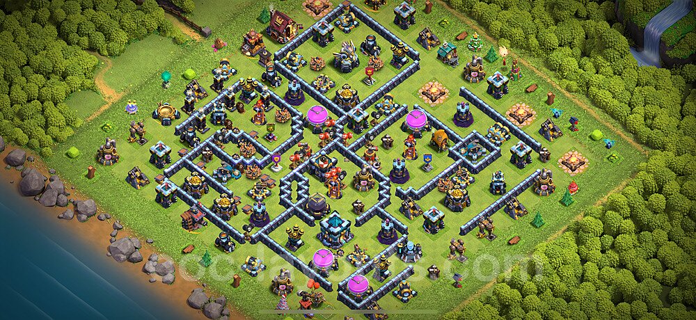 Dominate with This TH13 Hybrid Base – Hybrid Defense 2026