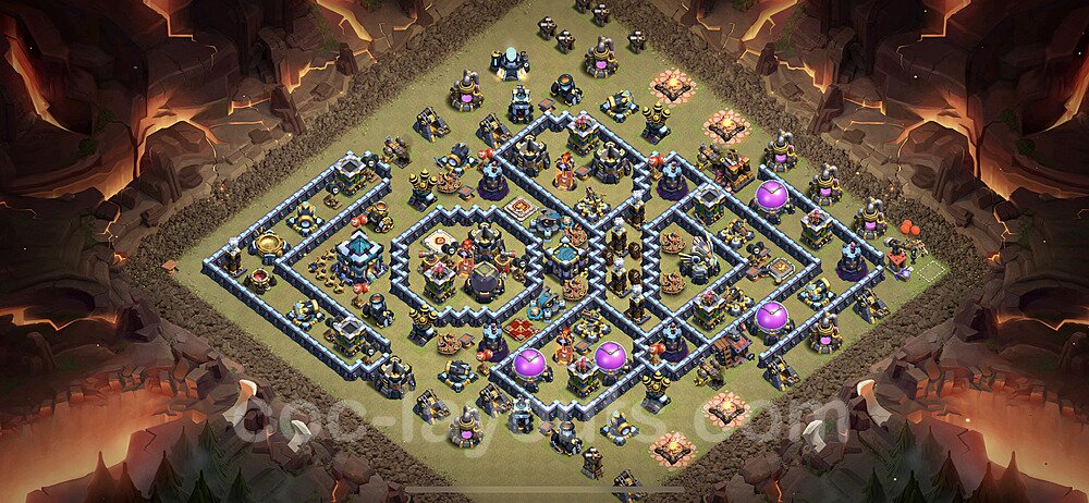 Dominate with This TH13 Hybrid Base – Hybrid Defense CoC 2026