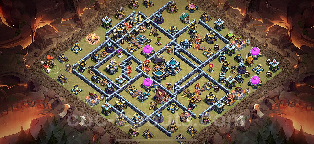 Dominate with This TH13 War Base – Anti 3-Star 2026