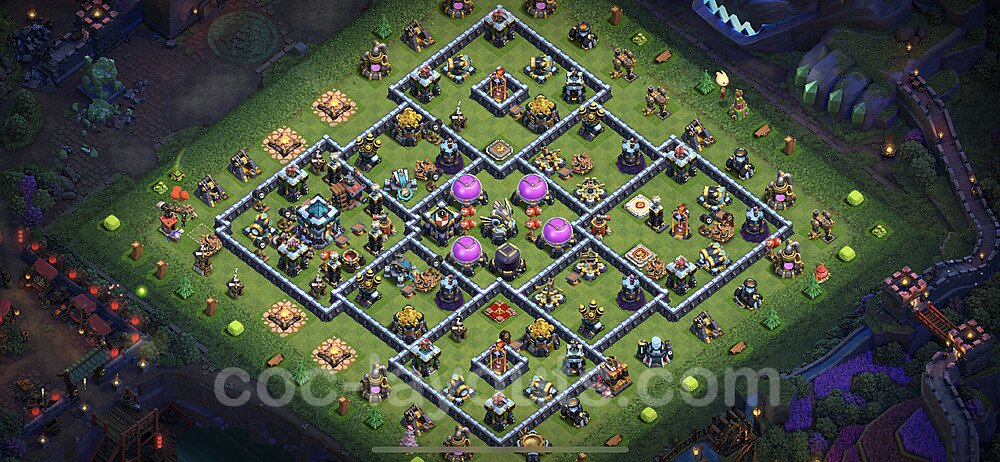 Farming Base Layout TH13 β Resource Protection Defensive Strategy 2025