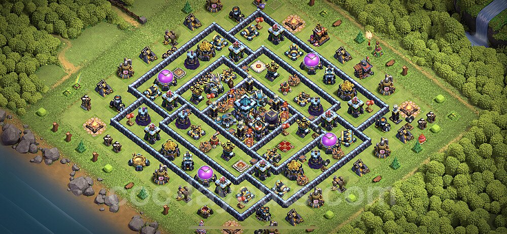 High Win-Rate TH13 Hybrid Base – Hybrid Defense Layout CoC 2026