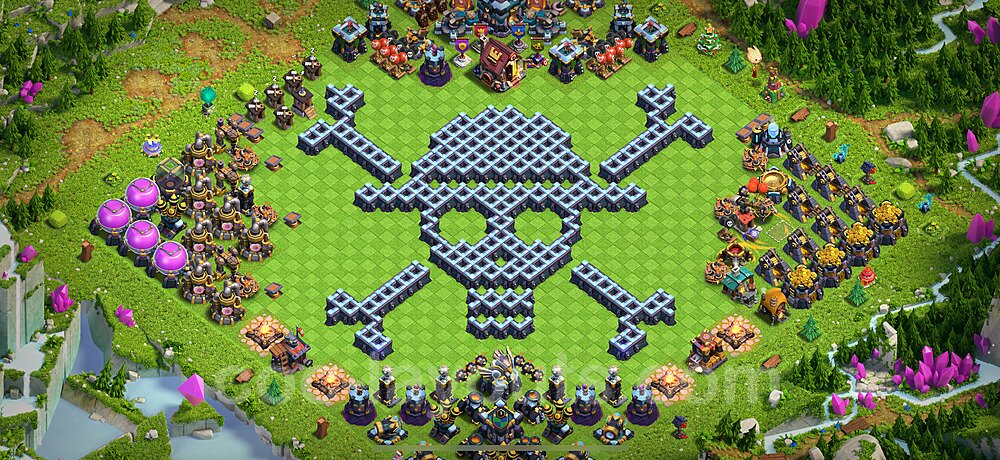 High Win-Rate TH13 War Base – Solid Defense Layout Season 2026