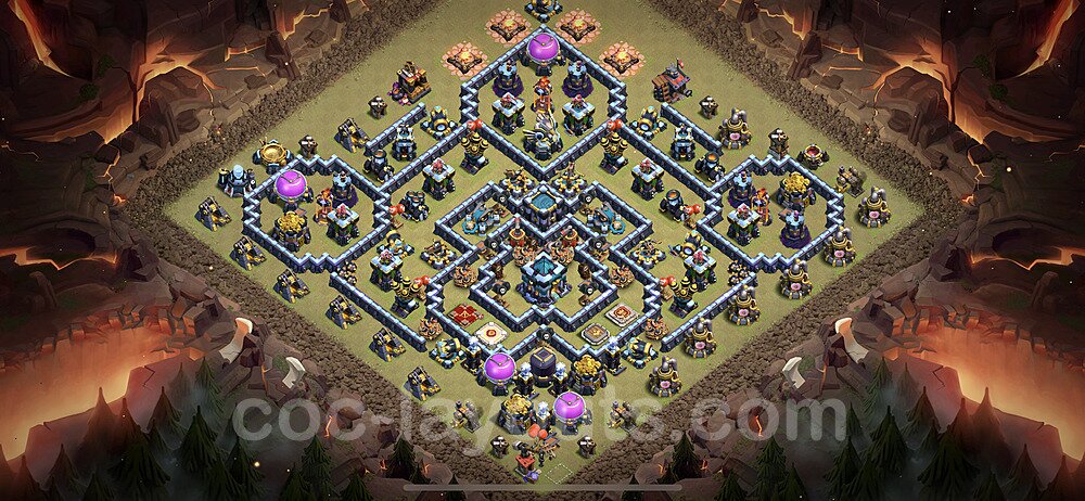 New TH13 War Base β Anti 3-Star Design & Copy Link CoC 2026
